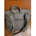 Рюкзак-сумка серый тонированный с вышивкой